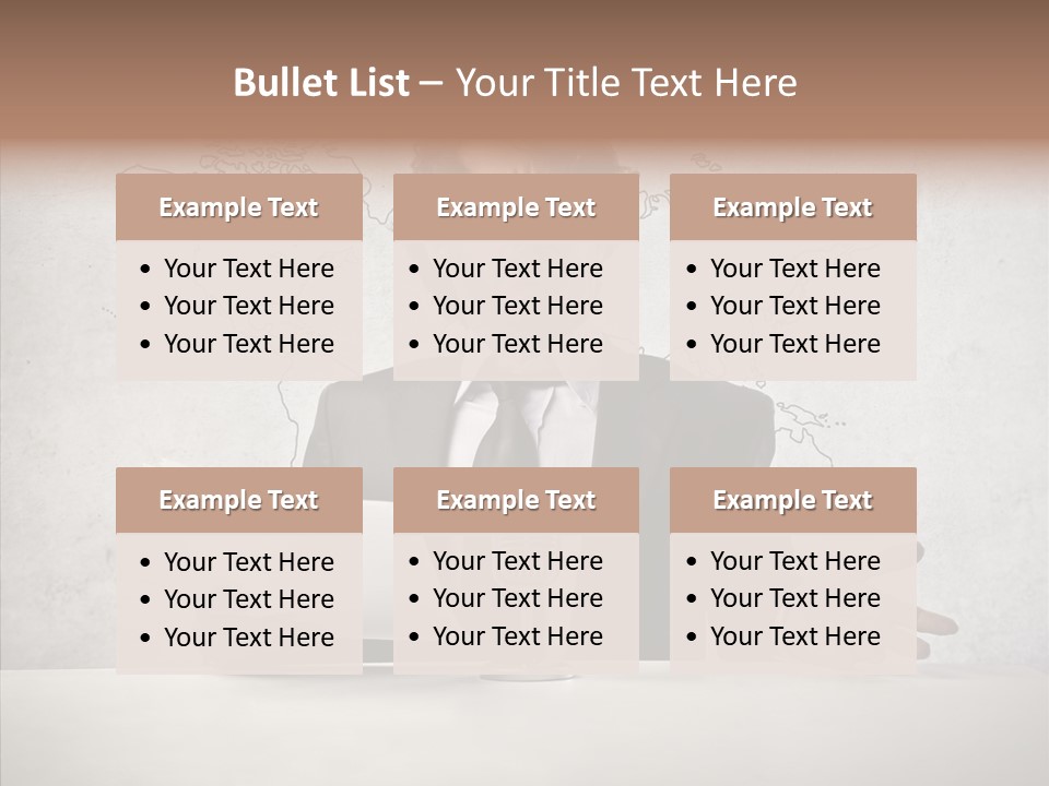Speak Presenter Table PowerPoint Template