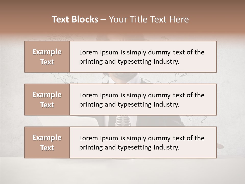 Speak Presenter Table PowerPoint Template