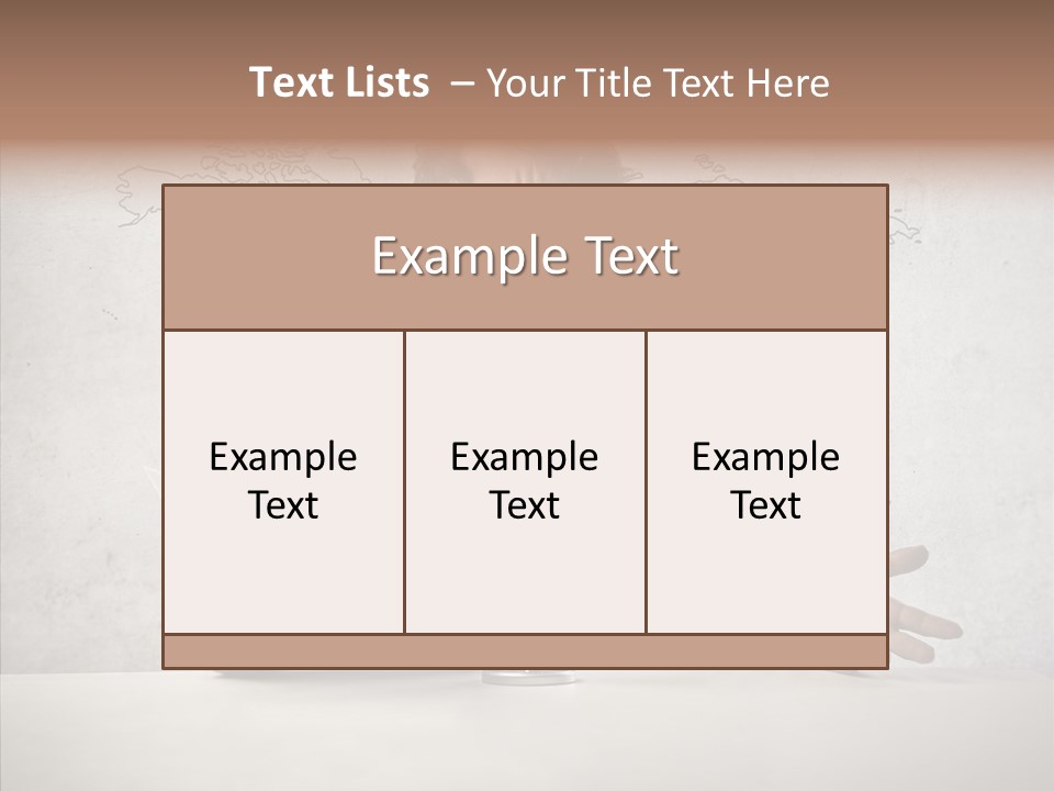 Speak Presenter Table PowerPoint Template