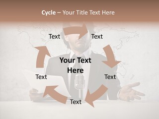 Speak Presenter Table PowerPoint Template