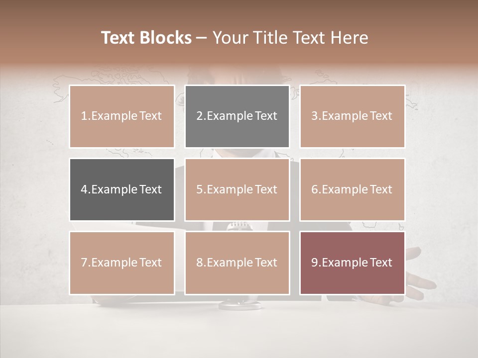 Speak Presenter Table PowerPoint Template