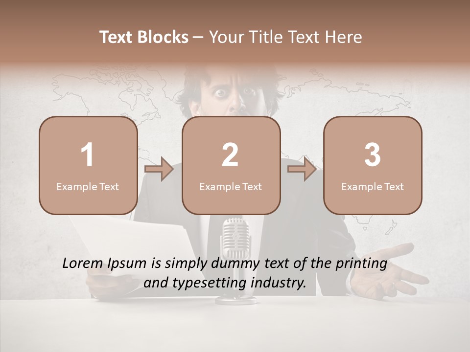 Speak Presenter Table PowerPoint Template