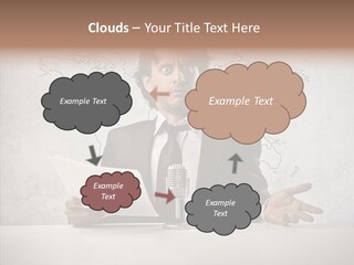 Speak Presenter Table PowerPoint Template