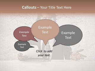 Speak Presenter Table PowerPoint Template