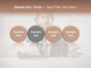 Speak Presenter Table PowerPoint Template