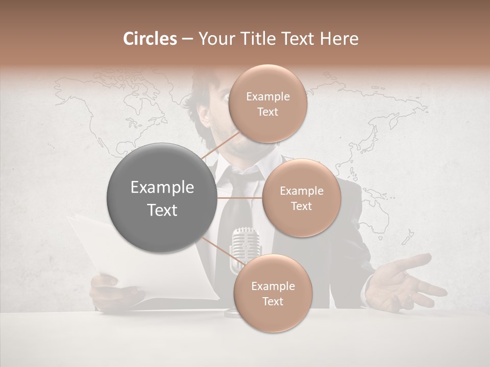 Speak Presenter Table PowerPoint Template