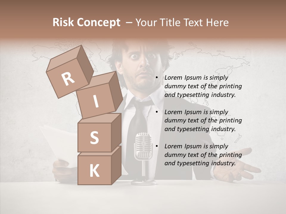 Speak Presenter Table PowerPoint Template