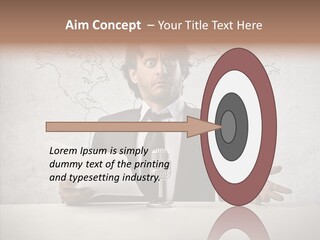 Speak Presenter Table PowerPoint Template