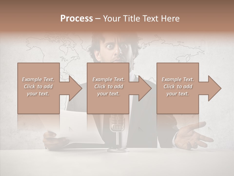 Speak Presenter Table PowerPoint Template