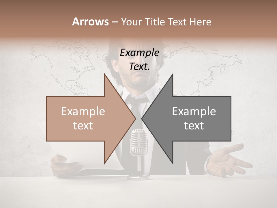 Speak Presenter Table PowerPoint Template
