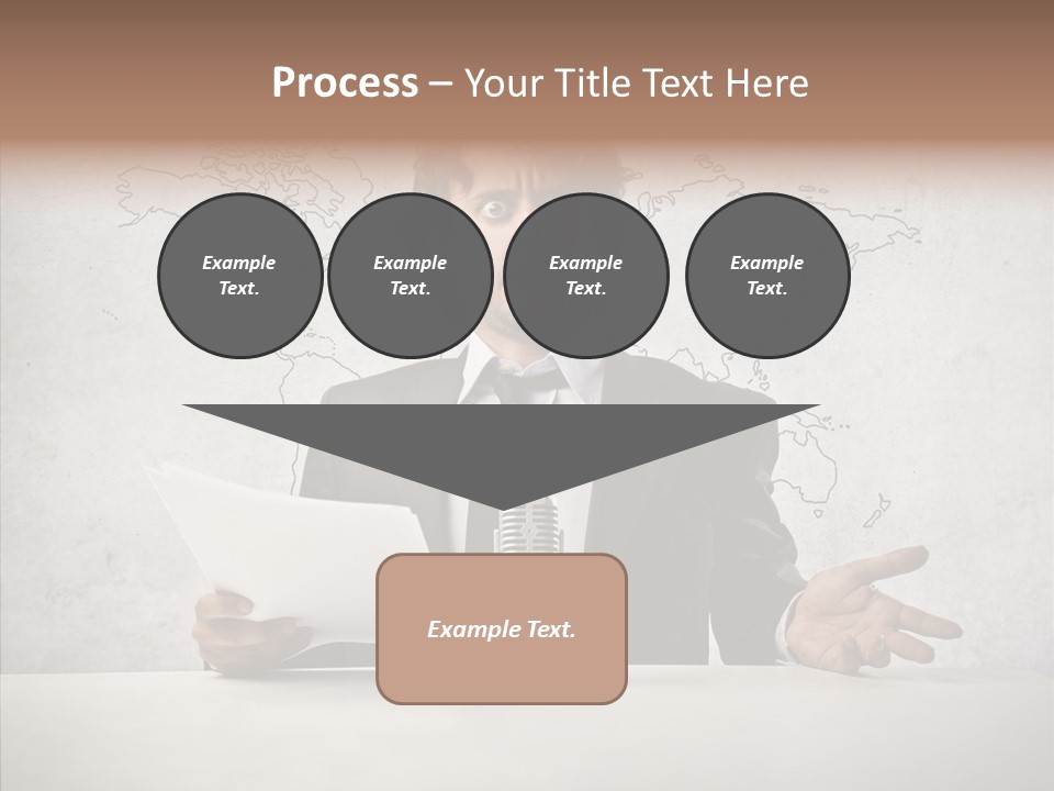 Speak Presenter Table PowerPoint Template
