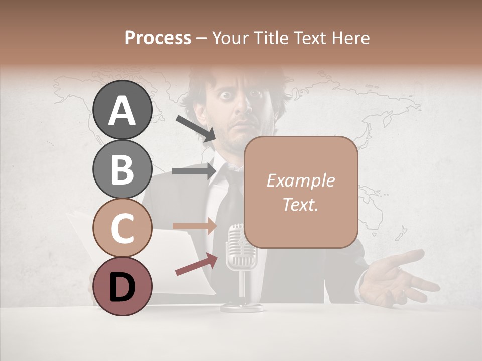 Speak Presenter Table PowerPoint Template