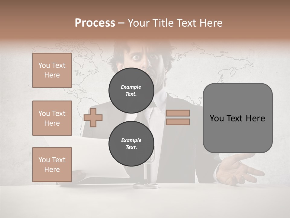 Speak Presenter Table PowerPoint Template