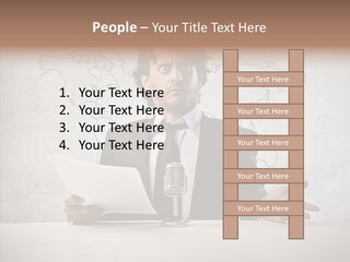 Speak Presenter Table PowerPoint Template