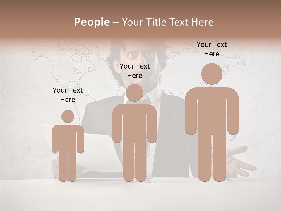 Speak Presenter Table PowerPoint Template