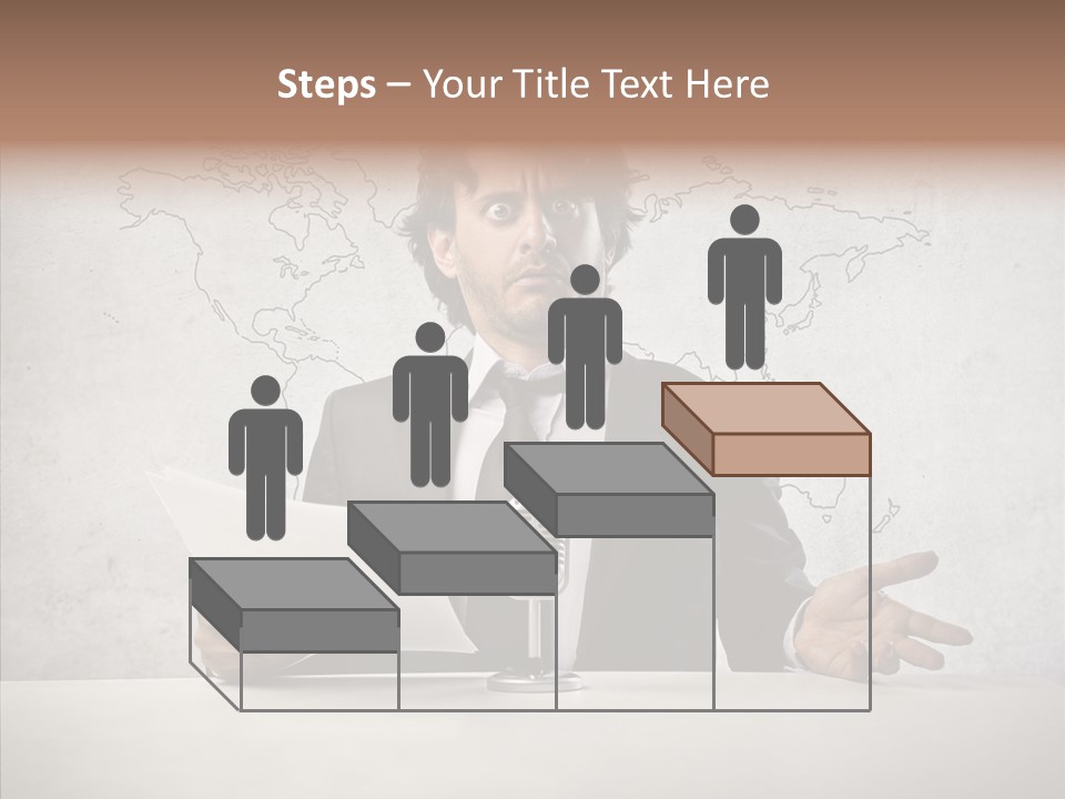 Speak Presenter Table PowerPoint Template