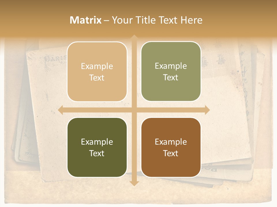 Postcard Antique Retro PowerPoint Template