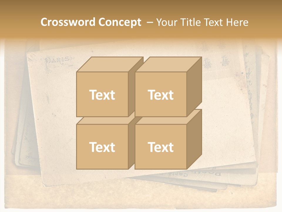 Postcard Antique Retro PowerPoint Template