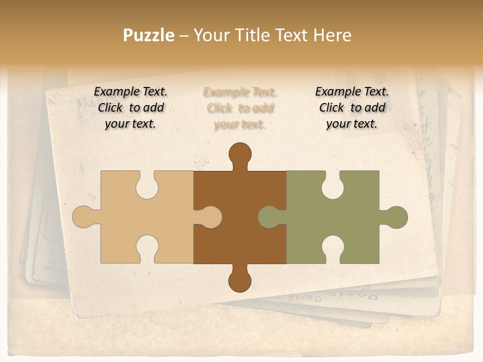 Postcard Antique Retro PowerPoint Template