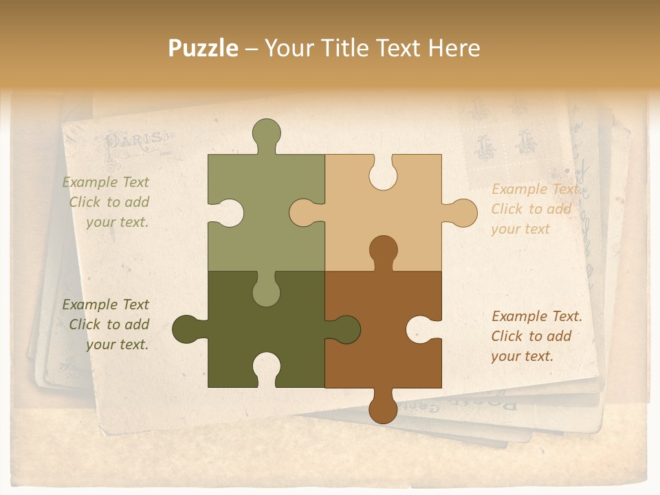 Postcard Antique Retro PowerPoint Template