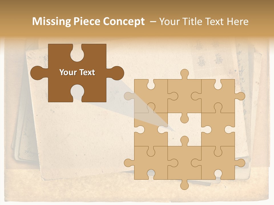 Postcard Antique Retro PowerPoint Template