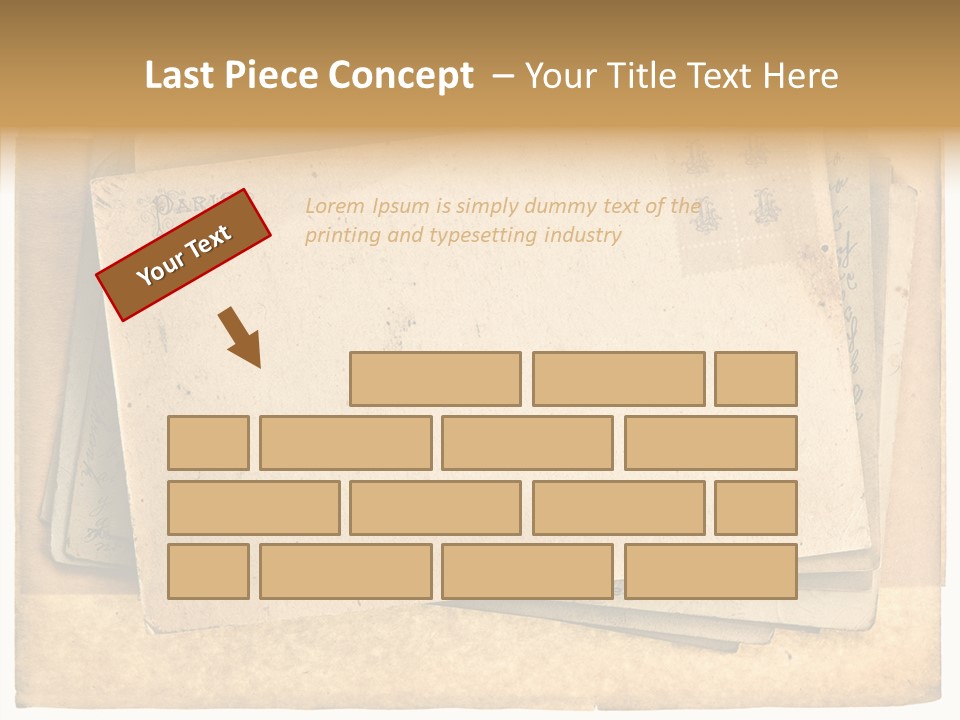 Postcard Antique Retro PowerPoint Template