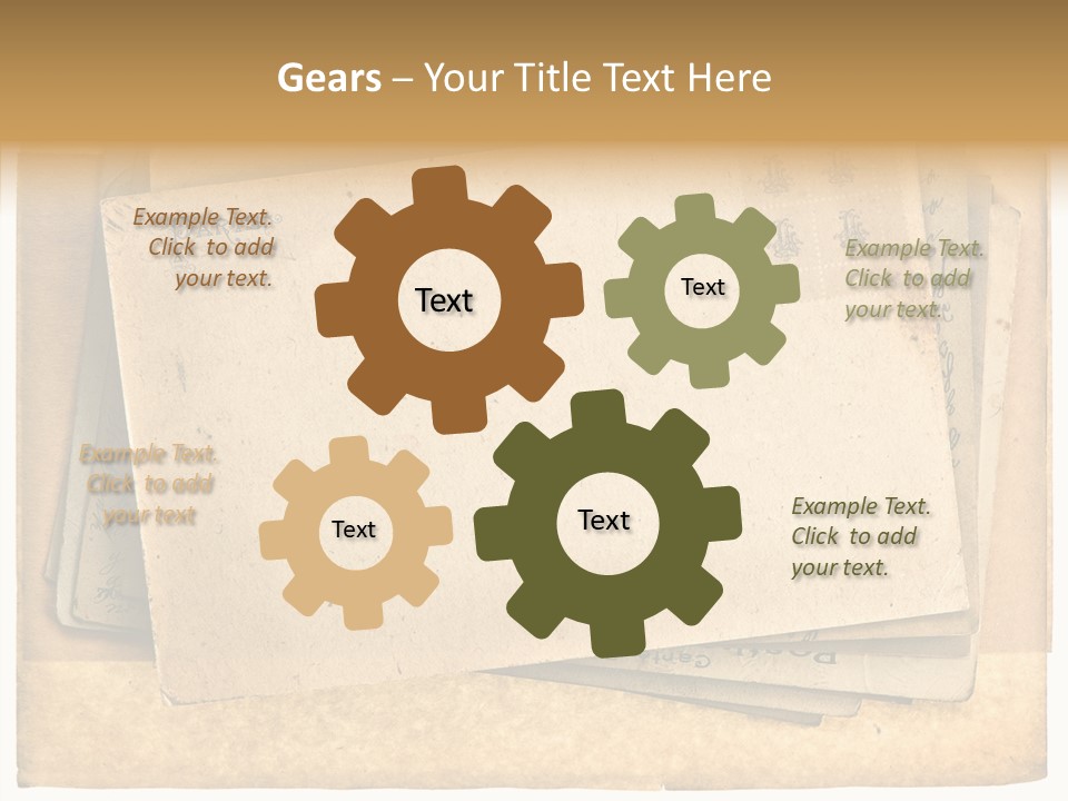 Postcard Antique Retro PowerPoint Template