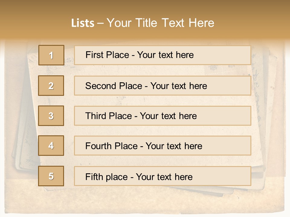 Postcard Antique Retro PowerPoint Template