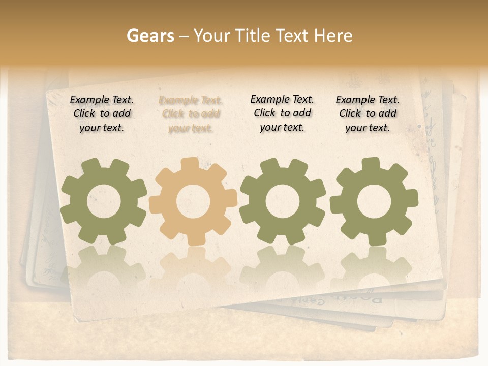 Postcard Antique Retro PowerPoint Template