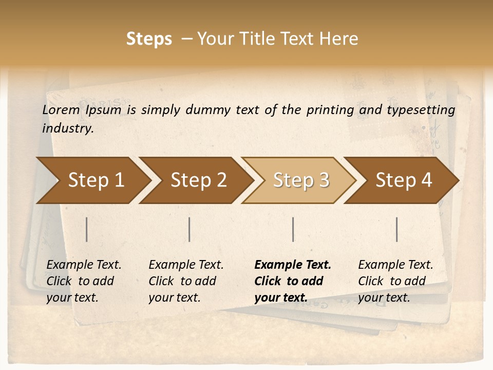 Postcard Antique Retro PowerPoint Template