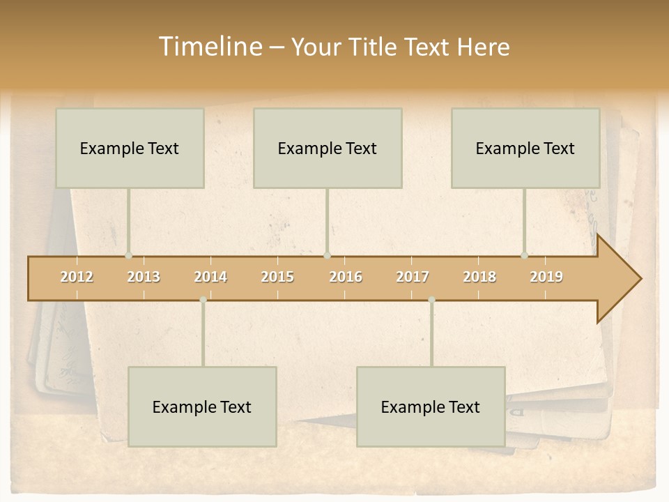 Postcard Antique Retro PowerPoint Template