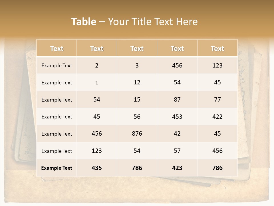 Postcard Antique Retro PowerPoint Template