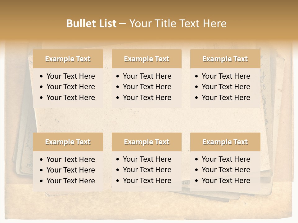 Postcard Antique Retro PowerPoint Template