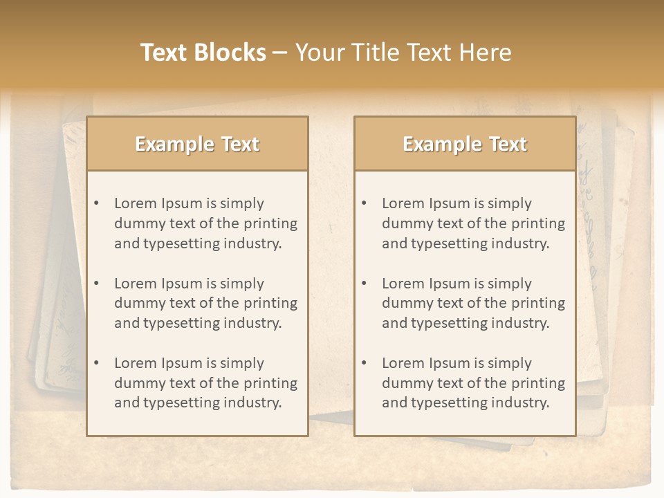 Postcard Antique Retro PowerPoint Template