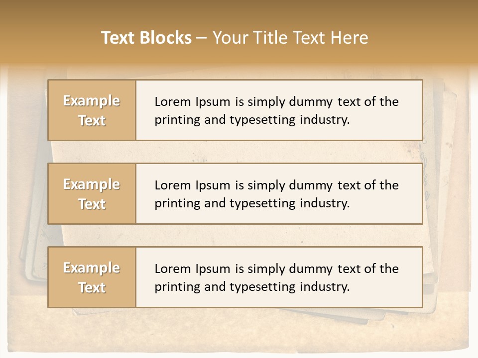 Postcard Antique Retro PowerPoint Template