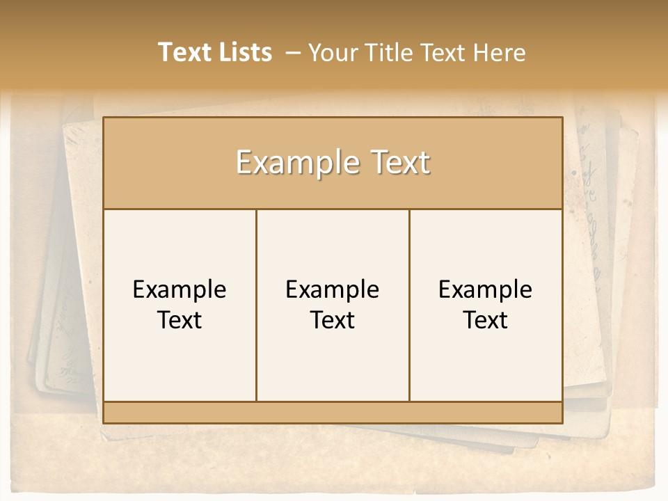 Postcard Antique Retro PowerPoint Template