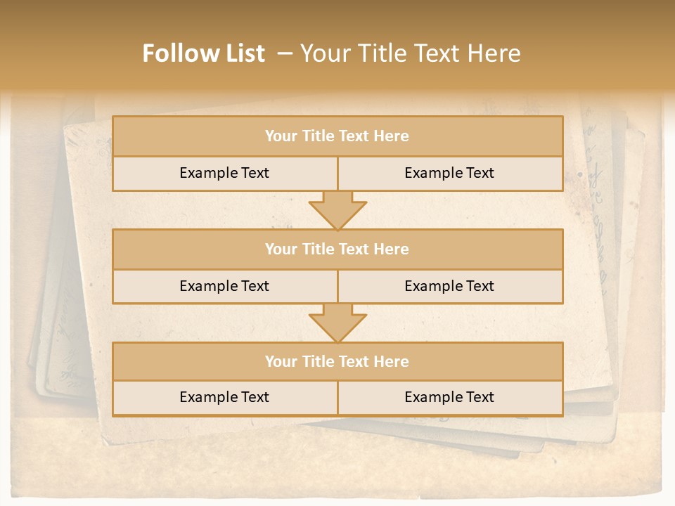 Postcard Antique Retro PowerPoint Template