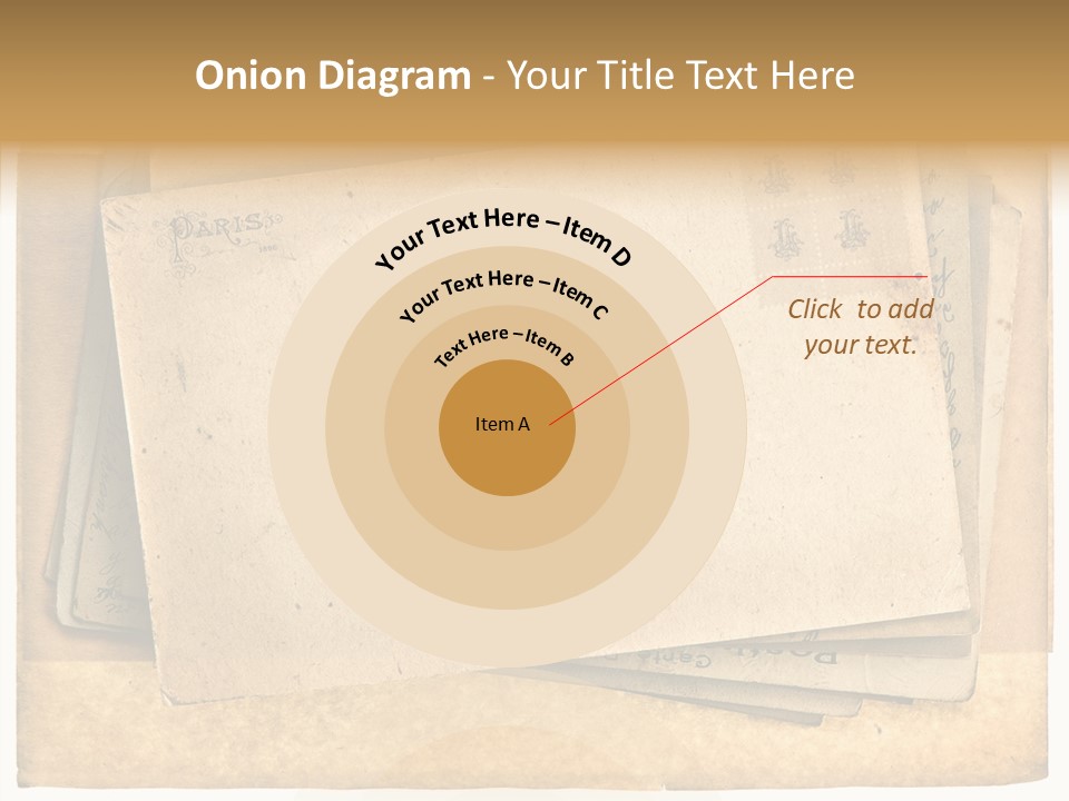 Postcard Antique Retro PowerPoint Template