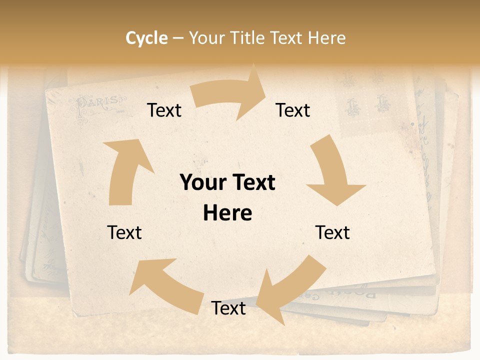 Postcard Antique Retro PowerPoint Template