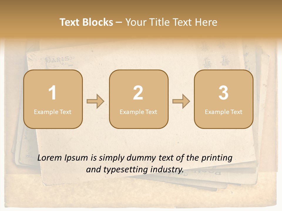 Postcard Antique Retro PowerPoint Template