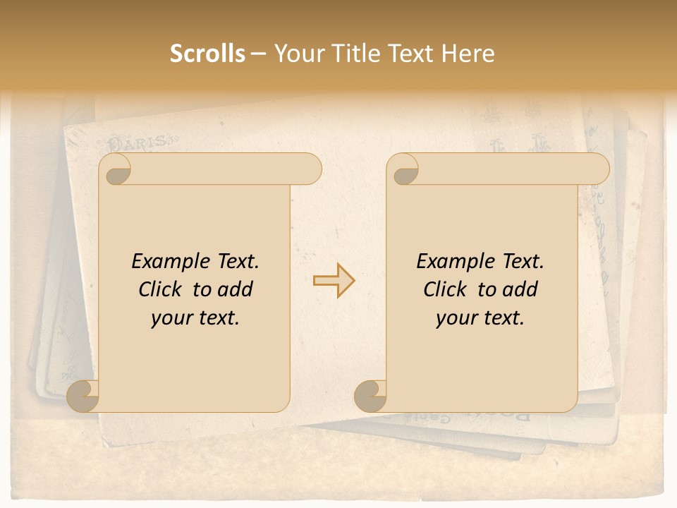 Postcard Antique Retro PowerPoint Template