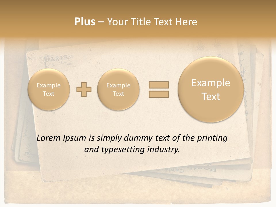 Postcard Antique Retro PowerPoint Template