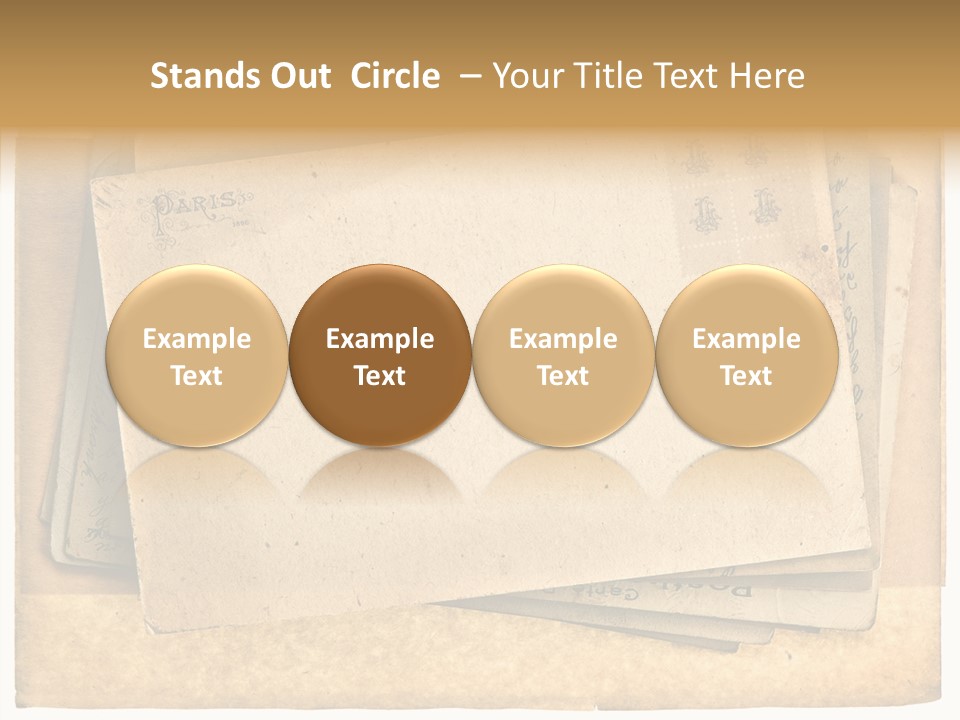 Postcard Antique Retro PowerPoint Template