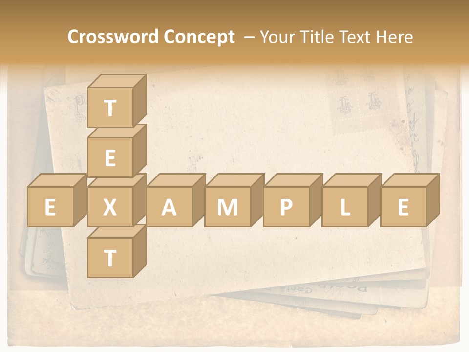 Postcard Antique Retro PowerPoint Template