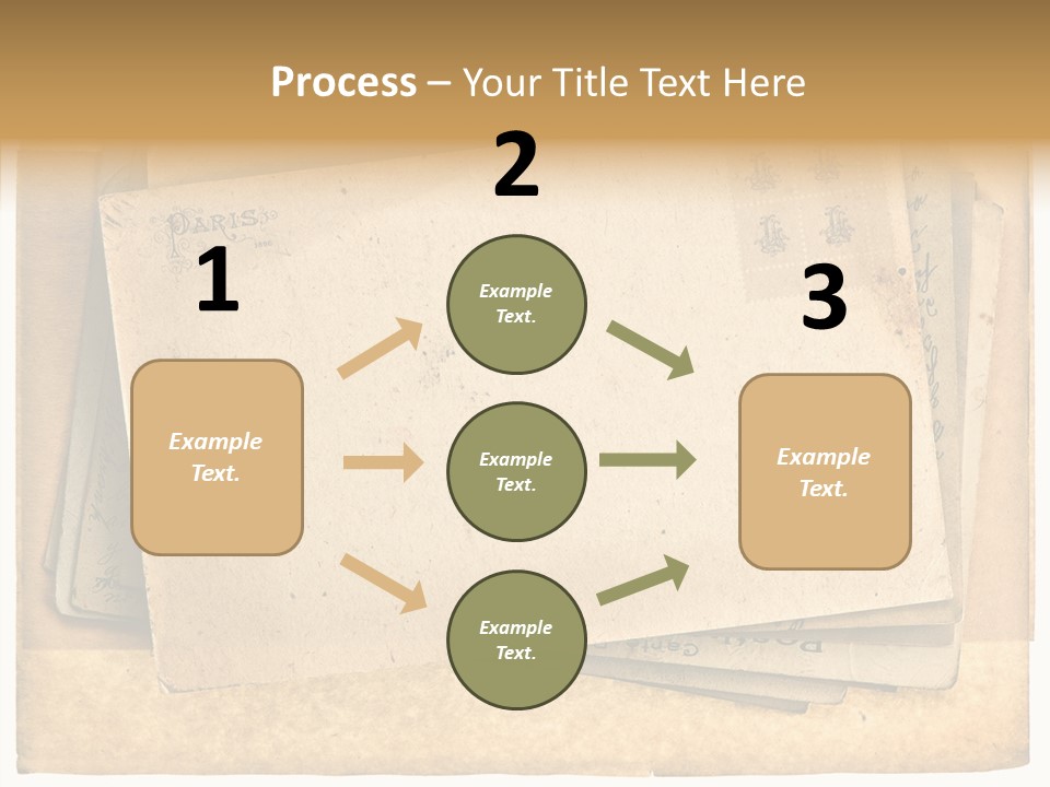 Postcard Antique Retro PowerPoint Template
