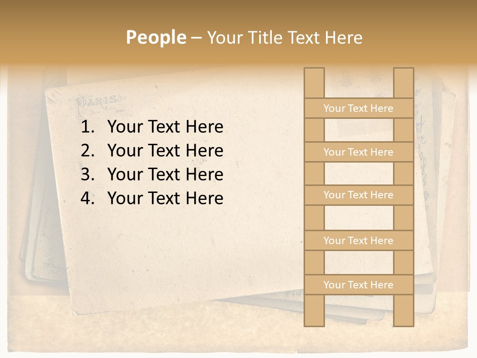 Postcard Antique Retro PowerPoint Template
