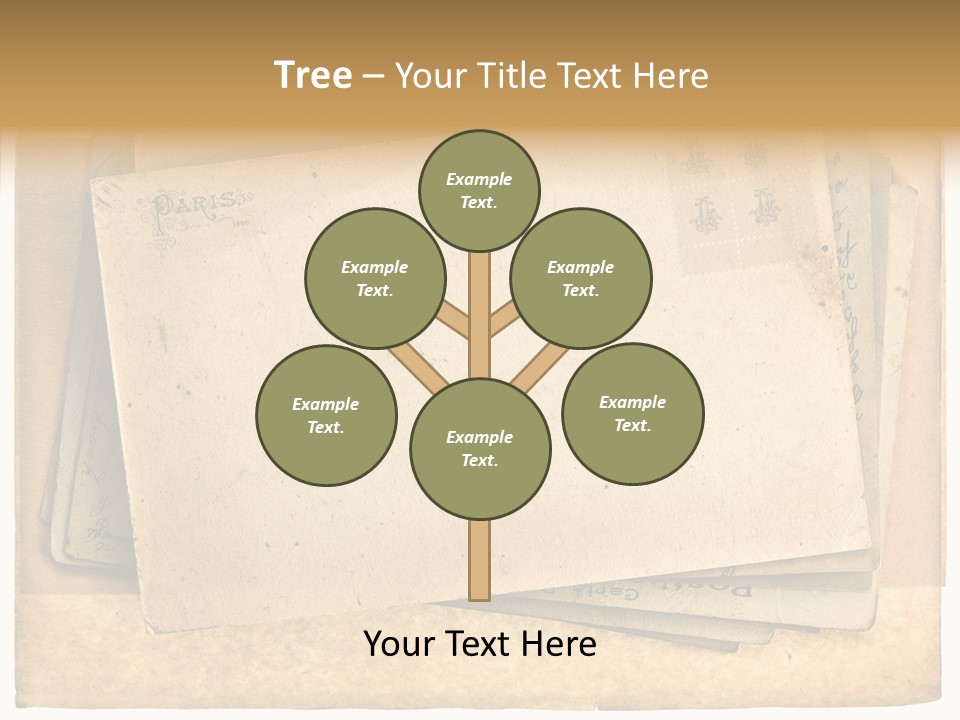 Postcard Antique Retro PowerPoint Template