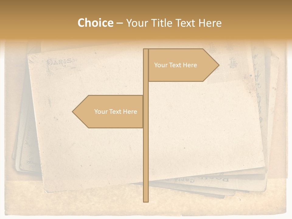 Postcard Antique Retro PowerPoint Template