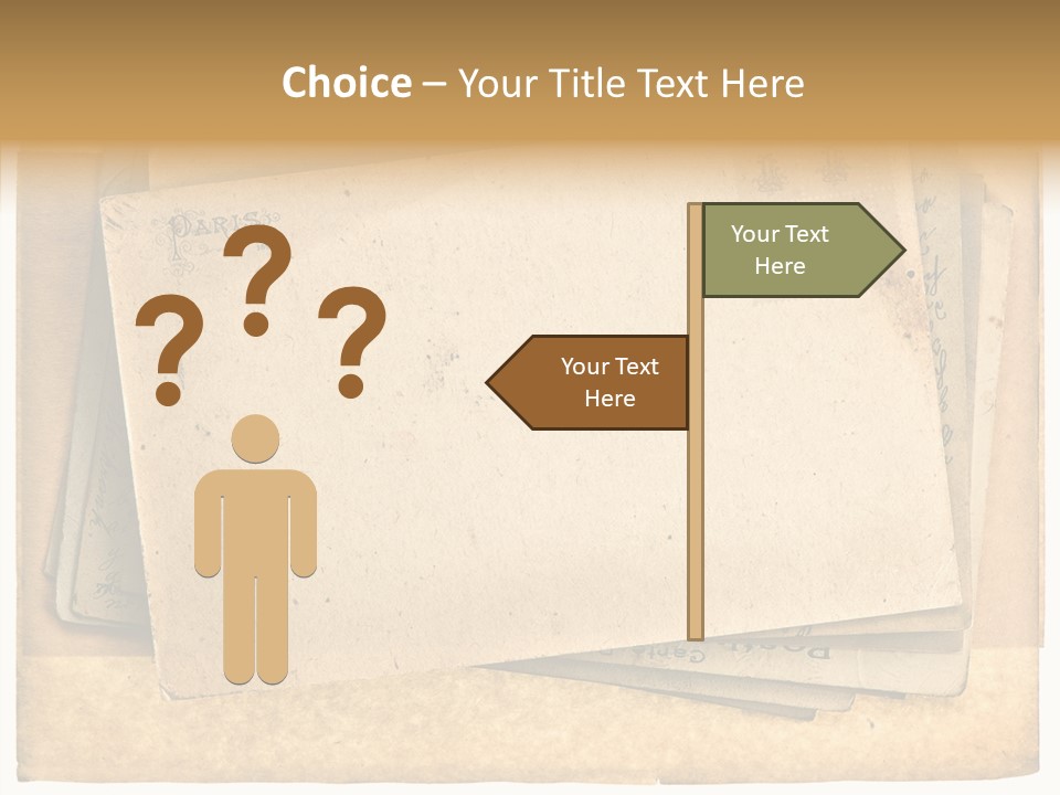 Postcard Antique Retro PowerPoint Template