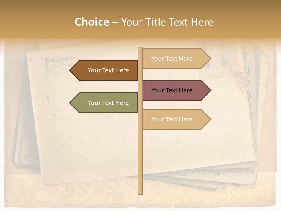 Postcard Antique Retro PowerPoint Template